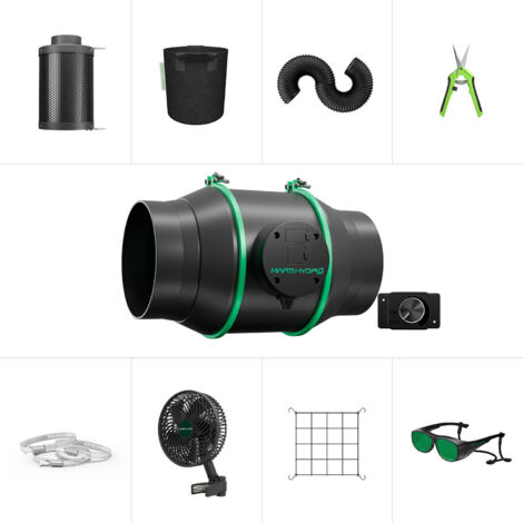 Mars Hydro 6″ (150 mm) iFresh Komplettlüfter-Set für Indoor-Growboxen – Easy Start Bundle