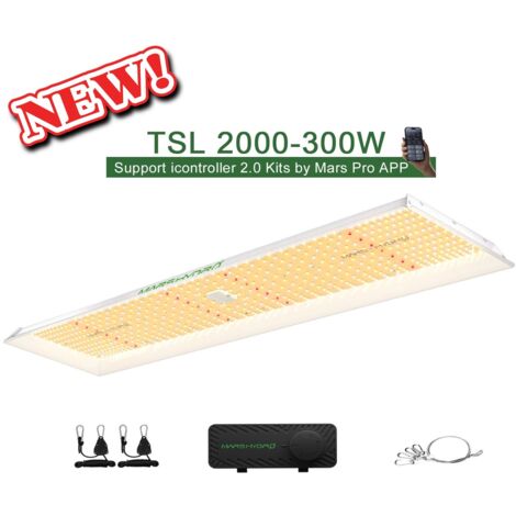 Upgrade Mars Hydro TSL 2000 pflanzenlampe Zimmerpflanzen LED Grow Lampe Dimmable for 120x60x180cm Growbox für 1-3 Pflanzen