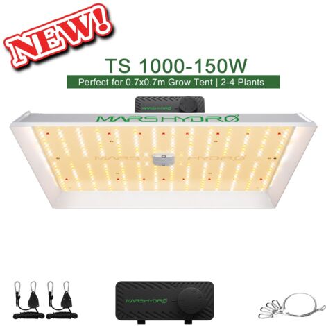 2026 Mars Hydro TS 1000 150W LED Grow Light pflanzenlampe Zimmerpflanzen Veg Bloom für 80x80cm Growbox