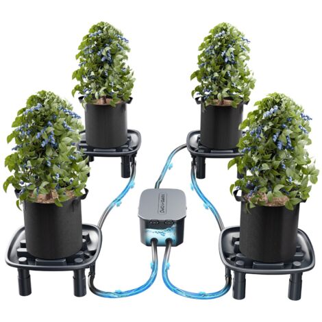 Mars Hydro Auto-Drainage-System mit 4 Auffangschalen, Wasserpumpe und Pflanzsäcken