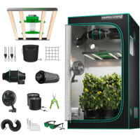 FC-E3000 Komplettes Wachstumszelt mit 100 x 100 x 180 cm Vollspektrum LED Wachstumslicht Indoor Variable Intensity Wachstumslicht mit 4 "Lüftung Mars Hydro