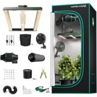 FC-E1500 Kit komplettes Kulturzelt, komplettes Spektrum - Kulturlampe mit variabler Intensität mit Kulturzelt 80 x 80 x 160 cm - Innenkulturkit mit 4" Belüftung MARS HYDRO