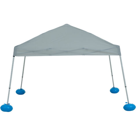 Pavillon de piscine flottant en tissu GRAN - 300cm x 300cm, bleu (1/5)