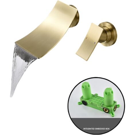 Grifo Monomando Para Lavabo De Baño Con Cascada Llave Agua Grifo Lavamanos 2023