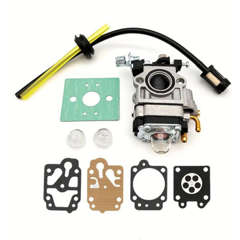 Carburador Desbrozadora 3800 5200 4500 5800 45CC 5200 58CC Kit de carburador con junta, tubo, bujía y filtro de combustible