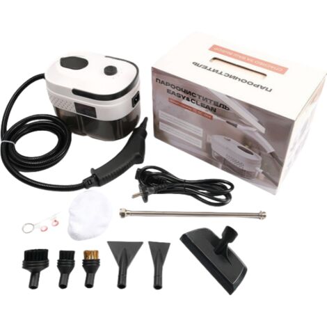 Limpiador a vapor portátil de 2500 W, limpiador a vapor de alta temperatura con cabezales de cepillo para muebles de cocina, baño y coche. (1/5)