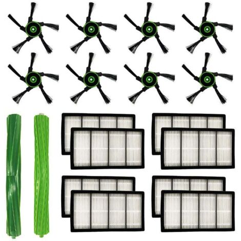 Kit de recambio para aspiradora robot iRobot Roomba S9 (9150), S9+, S9 Plus (9550), serie S. Repuesto de cepillo de barrido con borde de filtro para aspiradora robot iRobot Roomba. (1/5)