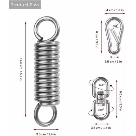 4 Ganchos De Techo De Acero Inoxidable 304 Para Columpios Y Hamacas - Hasta 680 Kg De Carga