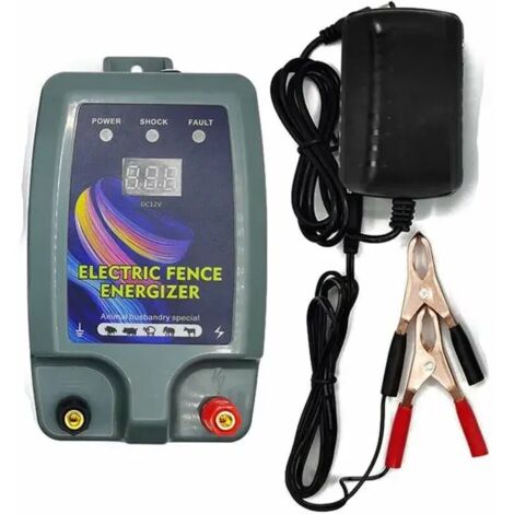 Kit de cerca eléctrica para mascotas, energizador de alta potencia con 3 modos de potencia