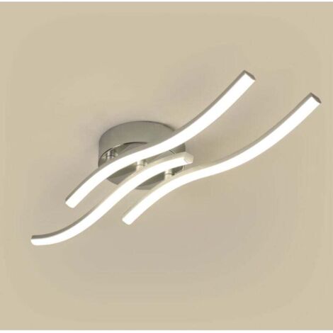 Lámpara de techo LED, lámpara colgante ondulada, LED integrado 18W 1600 lúmenes, lámpara de araña moderna para sala de estar o cocina, luz blanca neutra 4000K