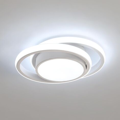 Plafón LED redondo 32W 2500lm, diseño moderno para pasillo, dormitorio, cocina, salón, regulable 3 colores 6000K, diámetro 28cm
