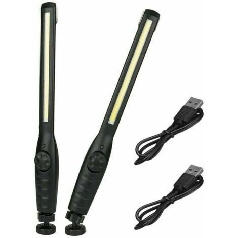 luces de trabajo LED magnéticas recargables, superbrillantes, portátiles para garaje, camping, reparaciones y emergencias. (1/4)