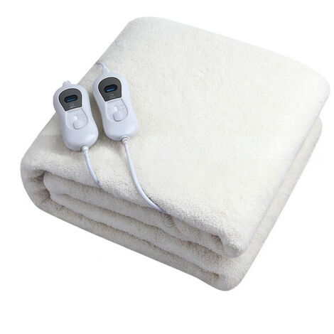 Manta eléctrica HU 665, 170 x 1500 cm, apagado automático, protección contra sobrecalentamiento, control de temperatura de 3 niveles, lavable a máquina, compatible con colchones estándar, manta eléctr (1/2)