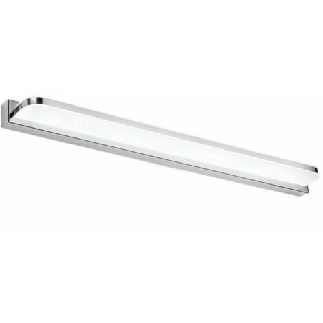 Aplique de pared para baño, luz LED para espejo de 7 W y 42 cm, blanco frío, resistente al agua IP44, 6000 K, 600 lm, moderna lámpara de pared LED acrílica, iluminación para armarios, iluminación de b