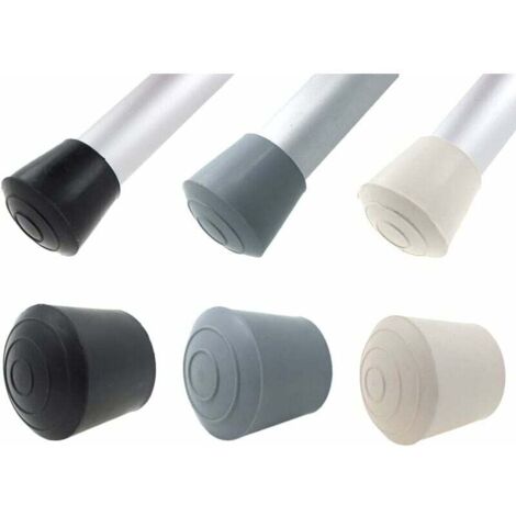Cantidad: 16 tapones de goma - Para patas de mesas, sillas y muebles - Disponibles en varios colores y tamaños (25 mm, negro)