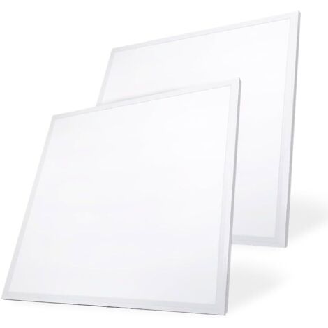 Conjunto de dos paneles de luz LED de techo, 30x60cm, color blanco  LED integrado de 30W, adecuado para oficinas, salones, etc. (1/5)