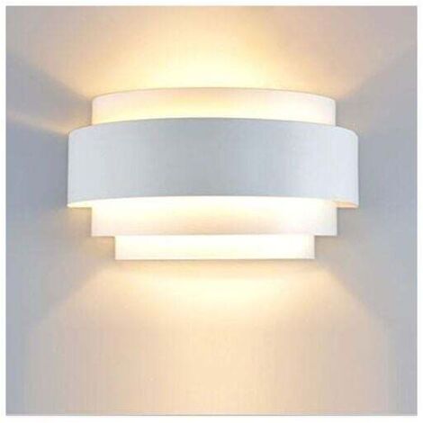 Apliques de pared LED, lámpara de pared para interior y exterior, para dormitorio, escalera, tienda, sala de estar, oficina, porche, blanco cálido [Clase energética A++] (1/5)