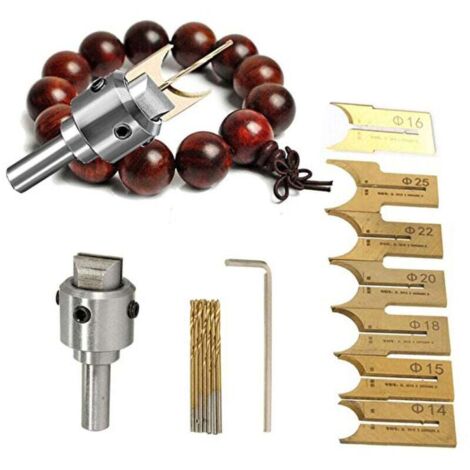 Juego de brocas para fresadora, herramienta para trabajar la madera, de acero de aleación de alta dureza, portátil, pequeño, 16 piezas
