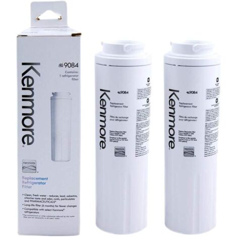 Paquete de 2 filtros de agua Kenmore 9084 de carbón activado de coco, compatibles con los filtros 4, 9006 y 469006, con garantía de reemplazo de 6 meses. (1/5)
