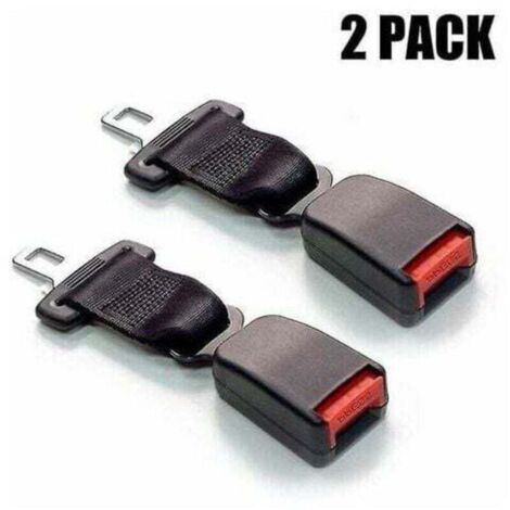 Paquete de 2 extensores de cinturón de seguridad, extensor de cinturón de seguridad para coche, hebilla de cinturón de seguridad de 23 cm (1/5)
