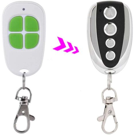 x AAM0085 Mando a distancia de 4 canales y 433,92 MHz para motor de puerta de garaje y portón, 3 años de garantía, compatible con puertas de garaje modelo "SCS".