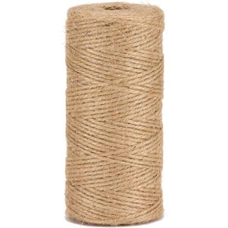 Hilo de yute natural Ø2 mm ±100 m para jardinería, bricolaje, manualidades, natural (1/3)