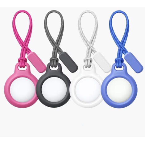 Anillo protector con cordón (protector AirTag, accesorio resistente a arañazos, juego de cuatro piezas) (1/4)