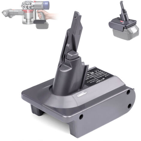 Adaptador de batería para aspiradora Dyson V7/V8, batería de litio Makita de 18 V para aspiradora Dyson V7. (1/4)
