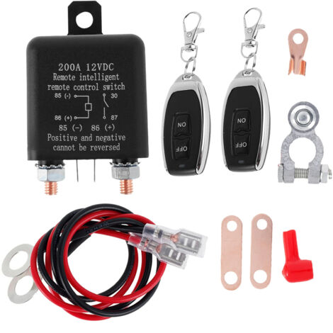 Interruptor de conmutación de relé controlado a distancia, adecuado para todo tipo de vehículos, control remoto inteligente, garantiza la seguridad de su sistema eléctrico. (1/2)