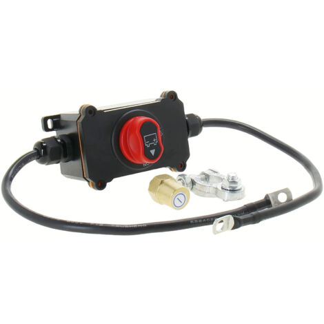 Desconexión de batería - Herramienta de corte eléctrico para equipos marinos, Bloque protector ABS con control confiable, Suministro de ingeniería, Detección de flujo de energía para motocicletas