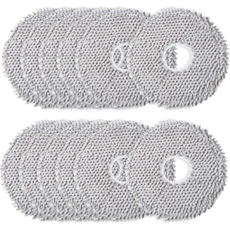 Juego de 12 almohadillas de microfibra para fregona, accesorios para aspiradoras robot, lavables, accesorios para Dreame L10s Ultra/L10 Ultra/L20 Ultra/L10s Pro Ultra Heat (1/4)