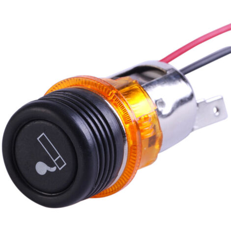 Encendedor de cigarrillos universal de 12 V para coche con luz LED (1/4)