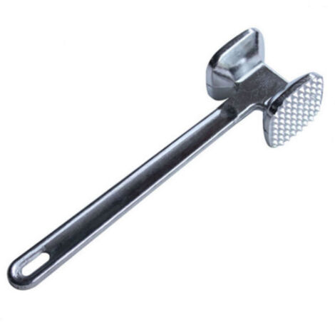 Ablandador de carne de aluminio - Martillo de carne profesional de doble cara - Apto para lavavajillas - Ideal para escalopes, filetes, cordon bleu y costillas (1 pieza) (1/5)