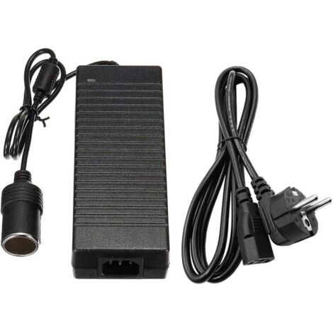 Convertidor de 220 V a 12 V, 120 W, 10 A, adaptador de enchufe para encendedor de cigarrillos de CA a CC (1/4)