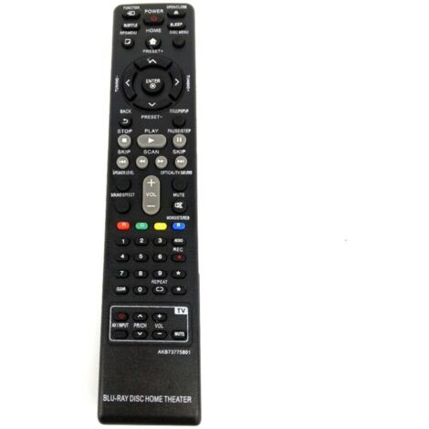 Mando a distancia de repuesto AKB73775801 para sistemas de cine en casa LG Blu-ray Disc BH5140S, BH5140, LHB655, BH4030S, BH6530TW, BH5440P y LHB655FB. (1/4)