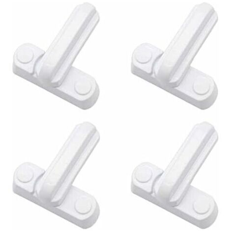 Juego de 4 cerraduras, pestillos y cerraduras de manija, repuestos de seguridad adicionales para puertas, armarios y ventanas de la casa. (1/4)