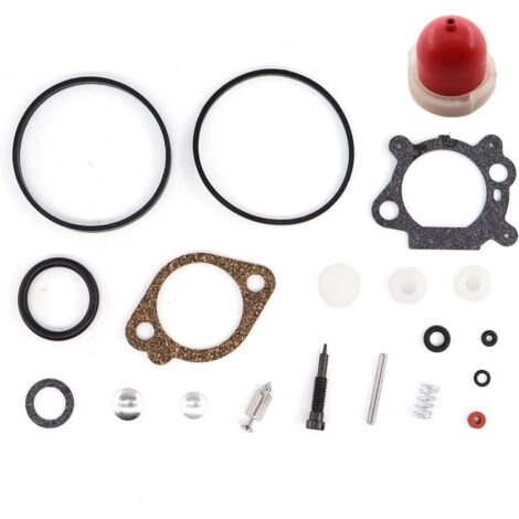 Kit de reparación de juntas de carburador MCHNIC para Briggs & Stratton 398183 490937 498261 para motores MAX y Quantum de 3,5-4 HP y motores horizontales de 5 HP con 122K00 123K00 (1/4)