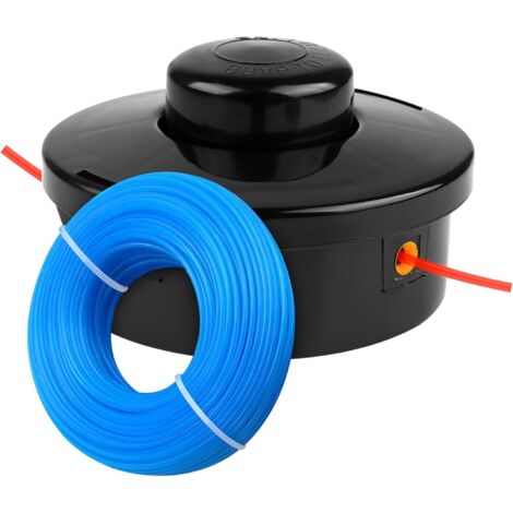 Cabezal universal para desbrozadora PLULON M10 x 1,25 LHF, cabezal de repuesto con bobina y línea redonda para desbrozadora de 1,6 mm x 30 m. (1/5)