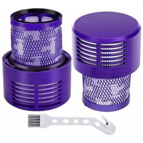 Filtro para Dyson V10 SV12, 2 filtros de repuesto para aspiradora Dyson V10 SV12 Cyclone Series, accesorio inalámbrico V10 Absolute Animal Motorhead Total Clean SV12 DY-969082-01 (1/4)