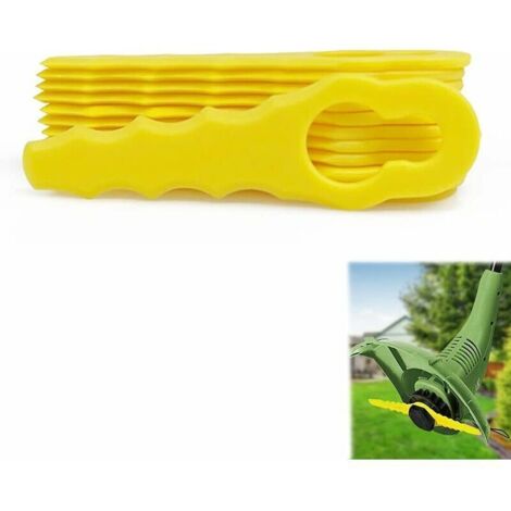 Accesorios para desbrozadoras - Paquete de 20 cuchillas de repuesto compatibles con desbrozadoras Ryobi, cabezales de cuchillas doblemente dentadas RAC155, RAC157 y RAC158. (1/4)