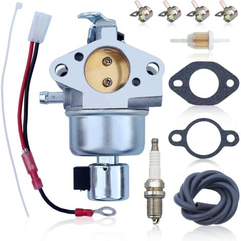Kit de carburador AUMEL para Kohler CV13 CV16 CV12.5 CV14 CV15 con carburador + filtro de aceite + bujía + abrazadera de manguera + línea de combustible 1285395S 1285 (1/5)