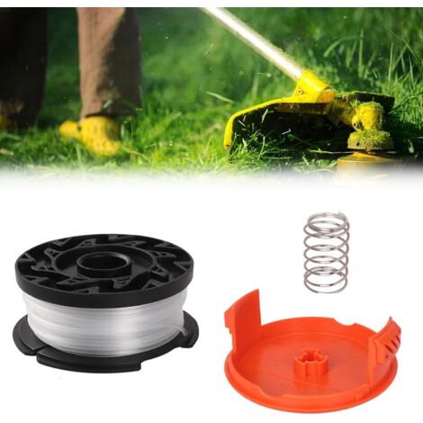 Carrete de hilo para desbrozadora Black & Decker, carrete de repuesto para cortacéspedes Black & Decker, carrete de hilo para desbrozadora, carrete de hilo para cortasetos (1/5)