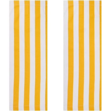 Silla de playa de lona de repuesto de 150x75cm. Tela de repuesto para sillas de exterior a rayas. Silla plegable reclinable para patio, tomar el sol, jardín y relajarse - 2 unidades.