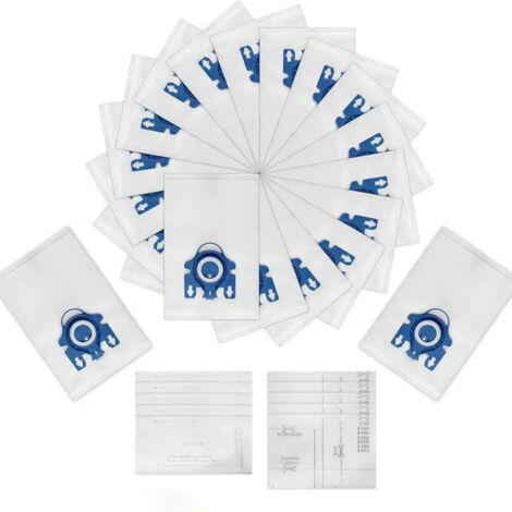 Juego de 18 bolsas para el polvo y accesorios compatibles para aspiradoras Miele GN Series 3D Minot (completec1/C3/S8), que incluye bolsas para el polvo, bolsas de filtro de algodón y 2 bolsas de filt (1/3)