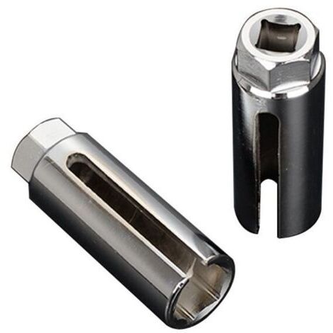 Llave de vaso para sensores, llave de vaso universal para sonda lambda, llave de vaso para desmontar sensores de automóviles, herramienta de llave de vaso para sensores, herramienta de mecánico, FLITI (1/4)