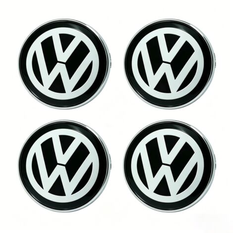 Tapacubos Volkswagen Dynamic, logotipo VW, para llantas de aleación, 60 mm