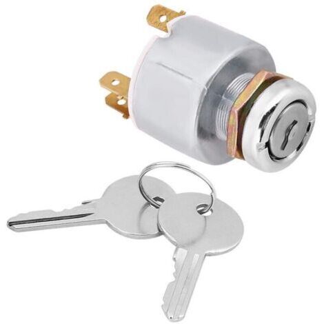 Interruptor de encendido/apagado de 3 posiciones de 12 V con llave universal. (1/4)