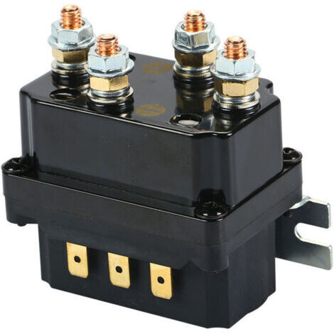 Kit de relé para cabrestante de 12 V y 250 A con interruptor contactor de relé de control remoto para vehículos industriales. (1/3)