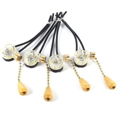 interruptores de cadena de repuesto para ventiladores de techo, lámparas de pared y apliques. (1/4)