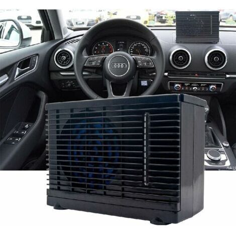 Enfriador de aire portátil de 12 V – Ventilador para aire acondicionado de coche – Depósito de agua fría – Silencioso y ligero